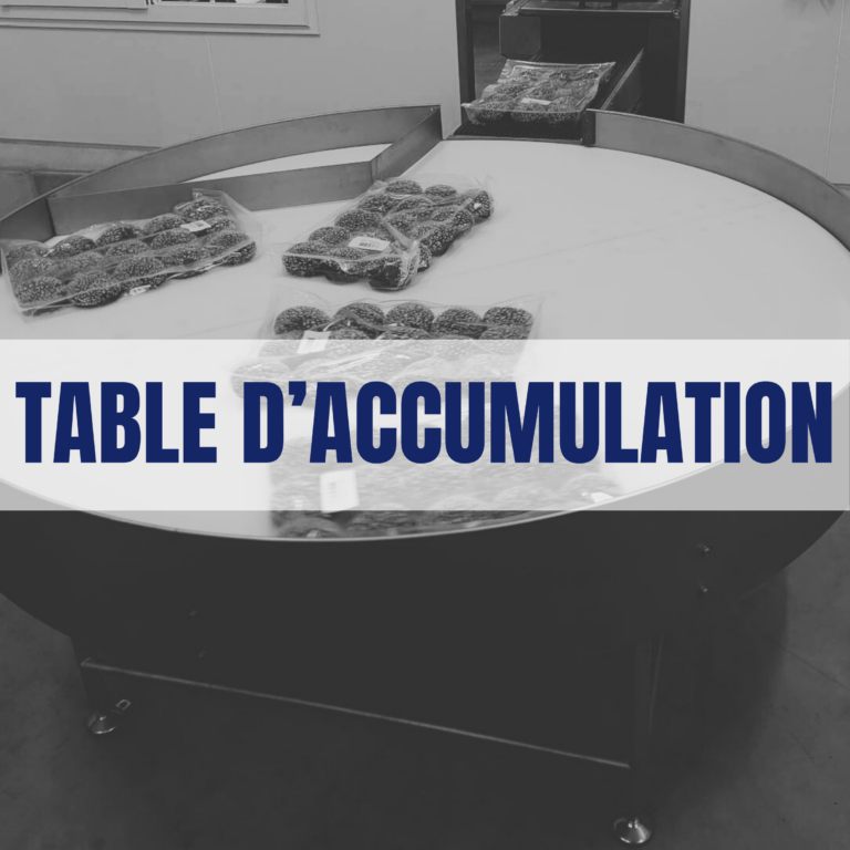 Table d'accumulation Machines neuves